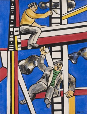 Fernand Léger, Les constructeurs, 1950, encre de Chine et gouache. © Collection privée