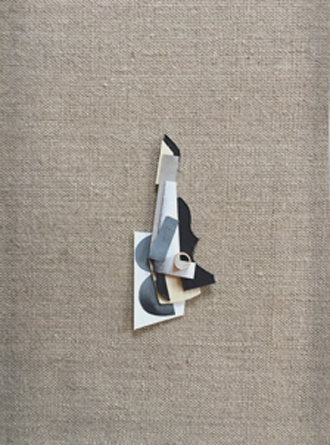 Rainier Lericolais, "Sulan", carton, bois, papier, 4x8x0,6 cm, 2020